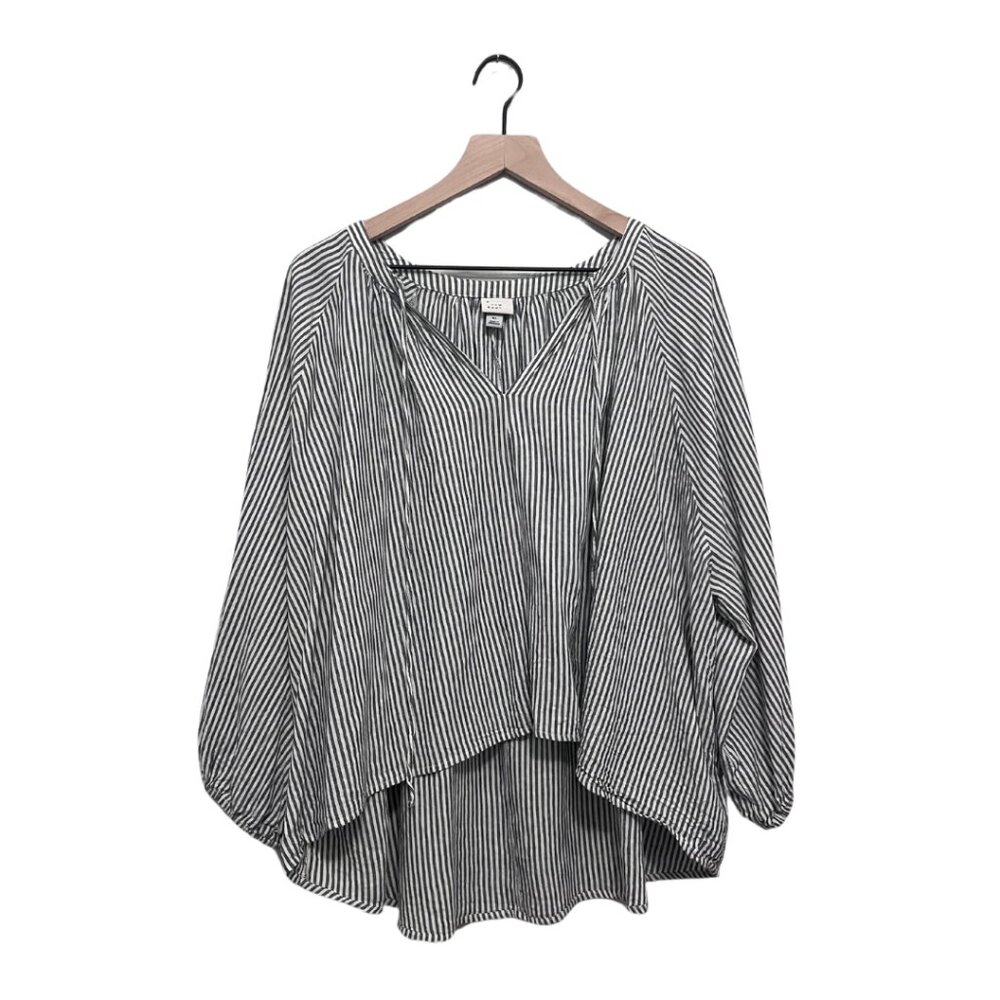 A New Day Flowy Split Neck Blouse X-Large